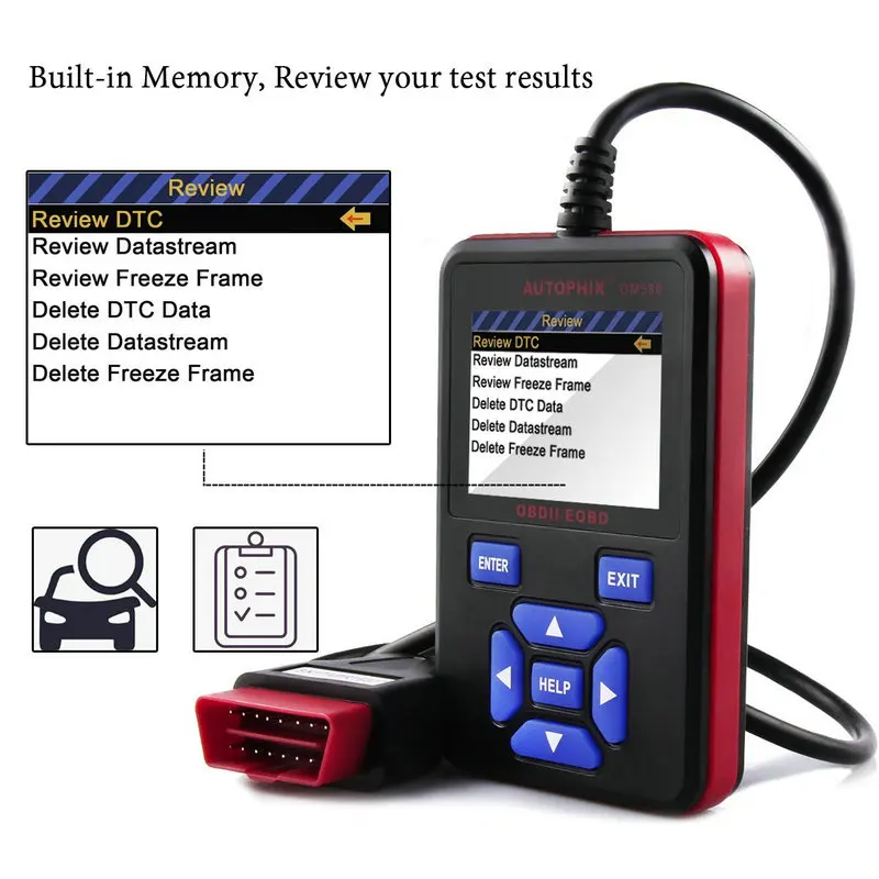 AUTOPHIX OBDMATE OM580 OBD OBDII EOBD Code Reader инструмент автоматического сканирования OBD2 полный