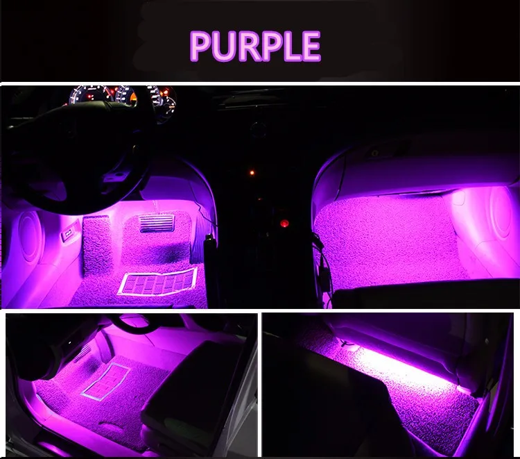 RXZ RGB светодиодный usb беспроводной пульт дистанционного управления/музыка/Управление интерьерная лампа атмосферная лампа для салона автомобиля светодиодная RGB лента для дома USB разъем