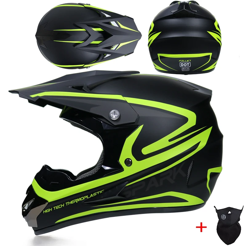 Полнолицевой мотоциклетный шлем Cross capacete Мотокросс внедорожный ATV MTB горные гонки Casco DOT утвержден