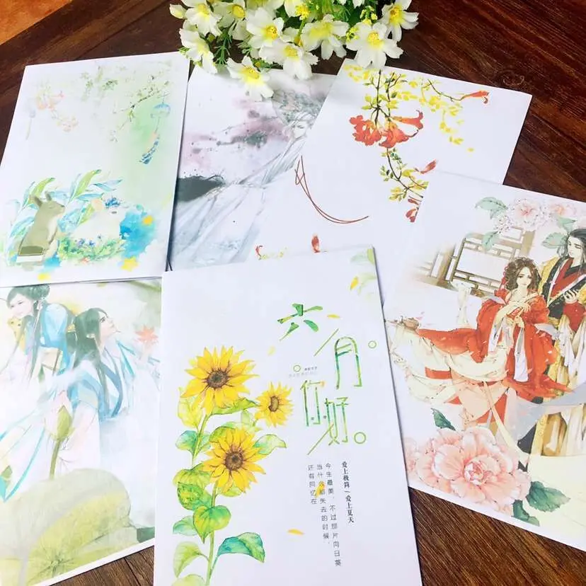 50 шт./лот маленькая свежая и Красивая Ретро открытка со старым мультяшным