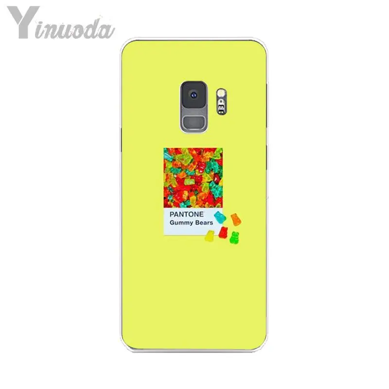 Yinuoda Pantone мягкий силиконовый прозрачный чехол ярких цветов для телефона Samsung S8 Plus