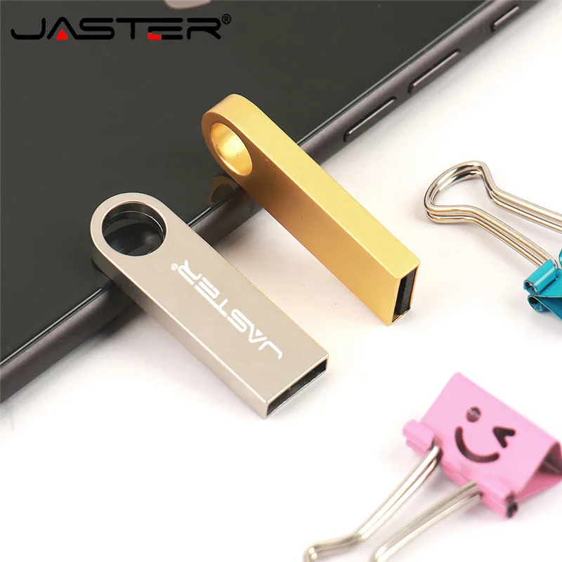 Металлический Usb флеш накопитель JASTER 64 Гб USB флешка водонепроницаемый 32 ГБ 16 8 4