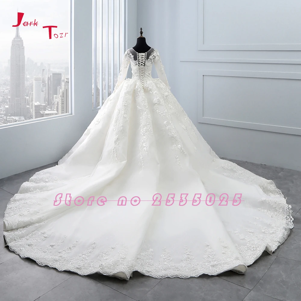Новое поступление, бальное платье с длинным рукавом, свадебные платья, Robe de Mariee Princesse de Lux, 3D Цветы, Hochzeit