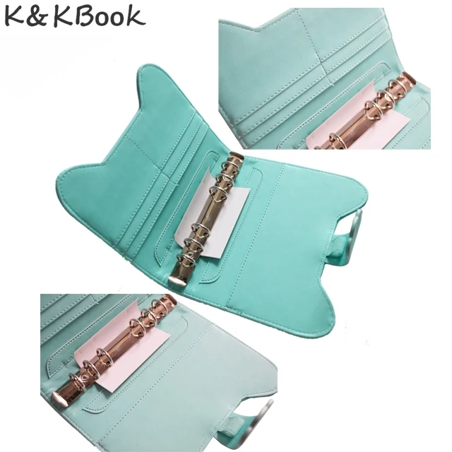 K& KBOOK KK007 Kawaii спиральный блокнот А6 связующее кольцо кожаная записная книжка-календарь планировщик Органайзер спираль милый планировщик A6