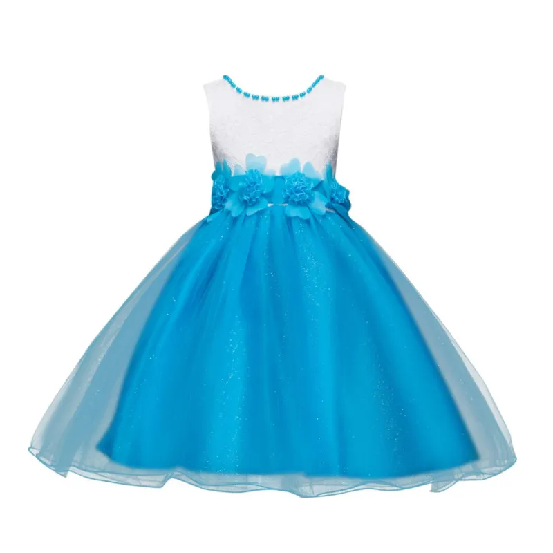 New 7 Colors Baby Girl Sleeveless Princess Dress Infant Toddler Flower Fairy Show Party Children Clothing Top | Детская одежда и