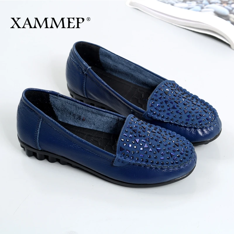 Кроссовки Xammep женские из натуральной кожи повседневная обувь на плоской подошве