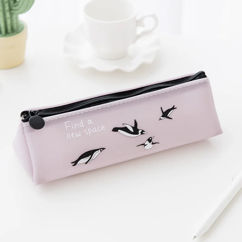 Новинка пенал милые животные пингвин канцелярские принадлежности с