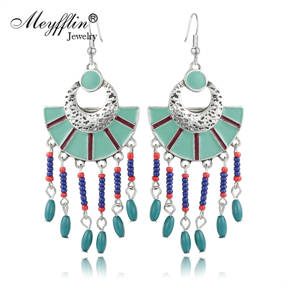 Meyfflin винтажные Женские Висячие серьги Букле д 'Орель 2019 Boho ювелирное изделие