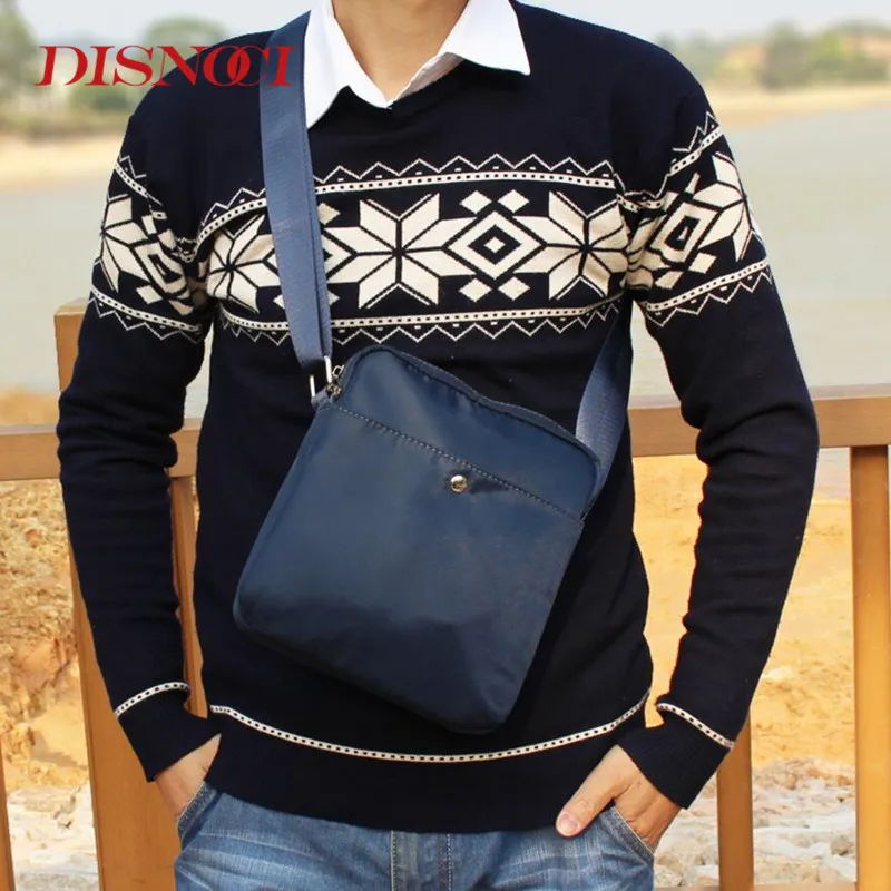 Мужские дорожные сумки из ткани Оксфорд модные мессенджеры брендовые на ремне