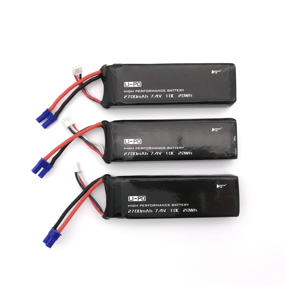 Квадрокоптер Hubsan H501S H501A H501M H501C X4 3 шт. Оригинальные запасные части 7 4 В 2700 мАч 10C