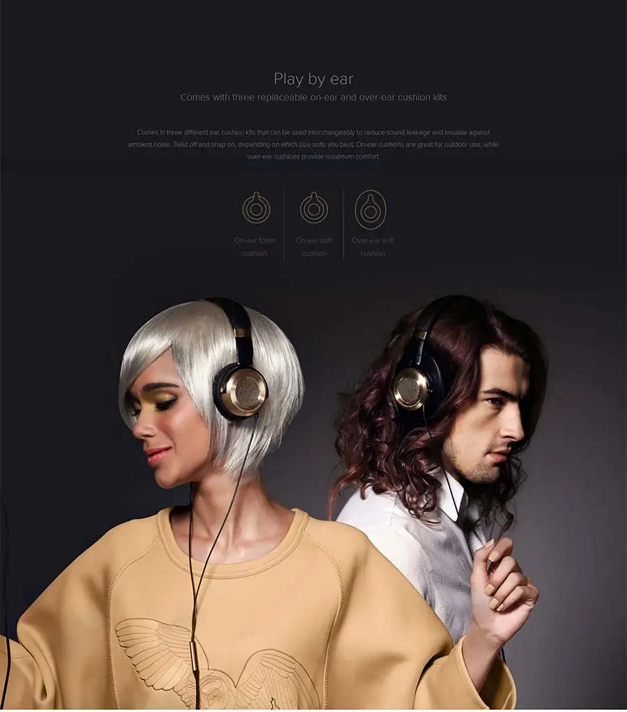 Оригинальные Xiaomi mi наушники черные складные над ухом Hi-Fi стерео гарнитура со встроенным mi c