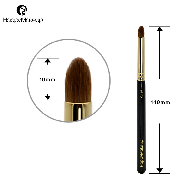 Профессиональный треугольный карандаш для макияжа Happy Makeup тени век кисть
