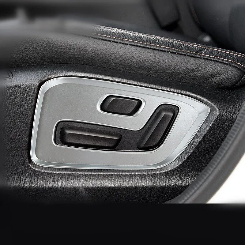 

2PCS Matt Silver Automatic Adjustment Seat Switch Button Decorative Cover for Mazda CX-5 KF 2017 2018 CX5