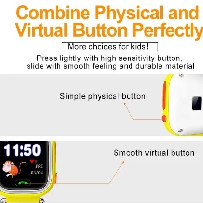 GPS Q90 Сенсорный Экран WIFI Позиционирования Smart Watch Детей SOS Вызова Расположение Finder