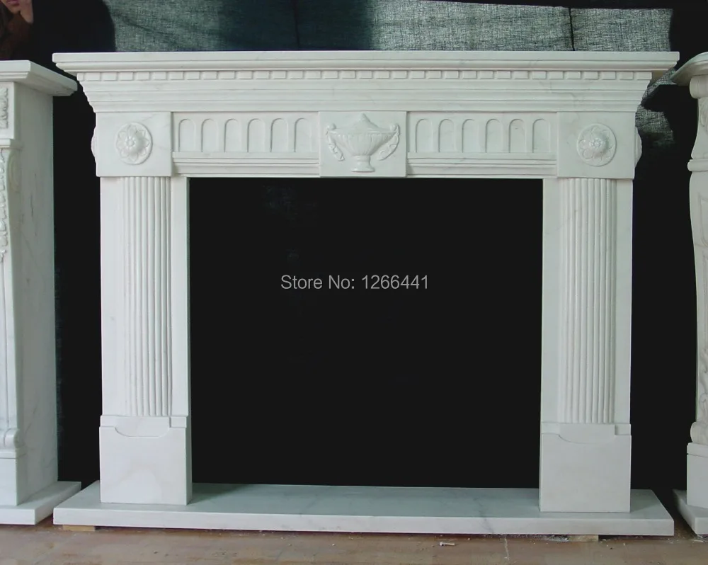 Каменная мебель нежная мраморная газовая каминная полка в английском стиле