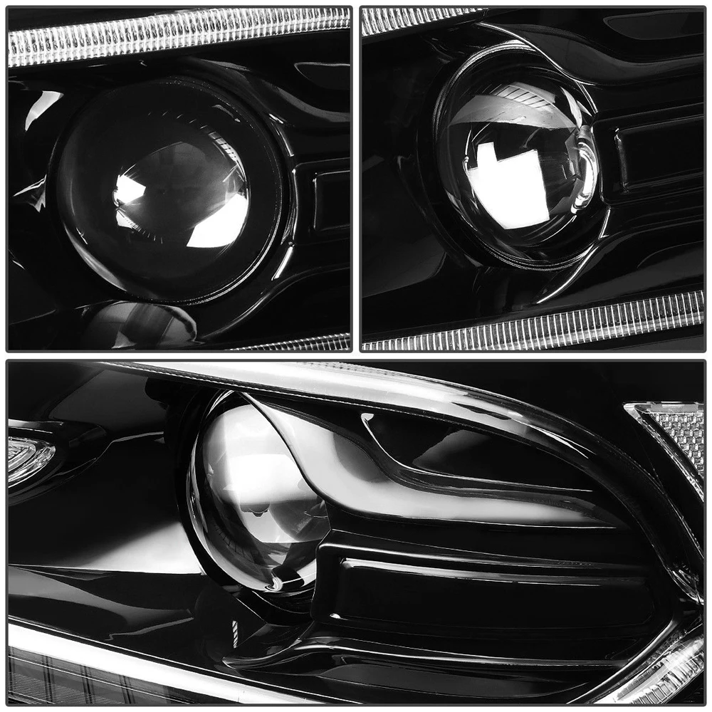 Автомобильная головная лампа для Dodge зарядное устройство фары 2011- светодиодный проектор Halo Биксеноновые линзы двойной луч HID комплект аксессуары для фар