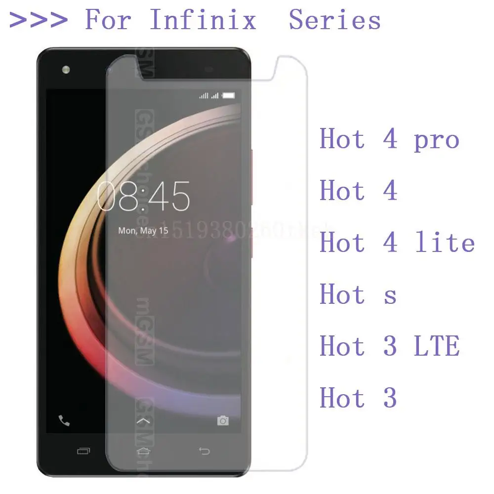 For Infinix Hot 4 pro lite S Tempered Glass On 3 LTE Screen Protector 9h Toughened Protective phone film | Мобильные телефоны и