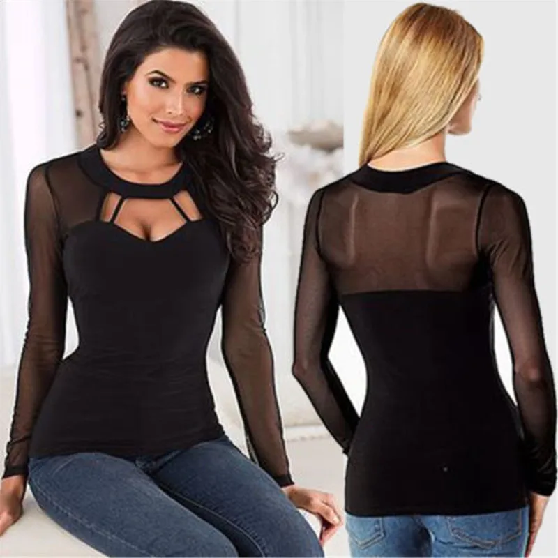 Осенняя Стильная Новинка 2017 Дамская Свободная рубашка с вырезом Повседневная