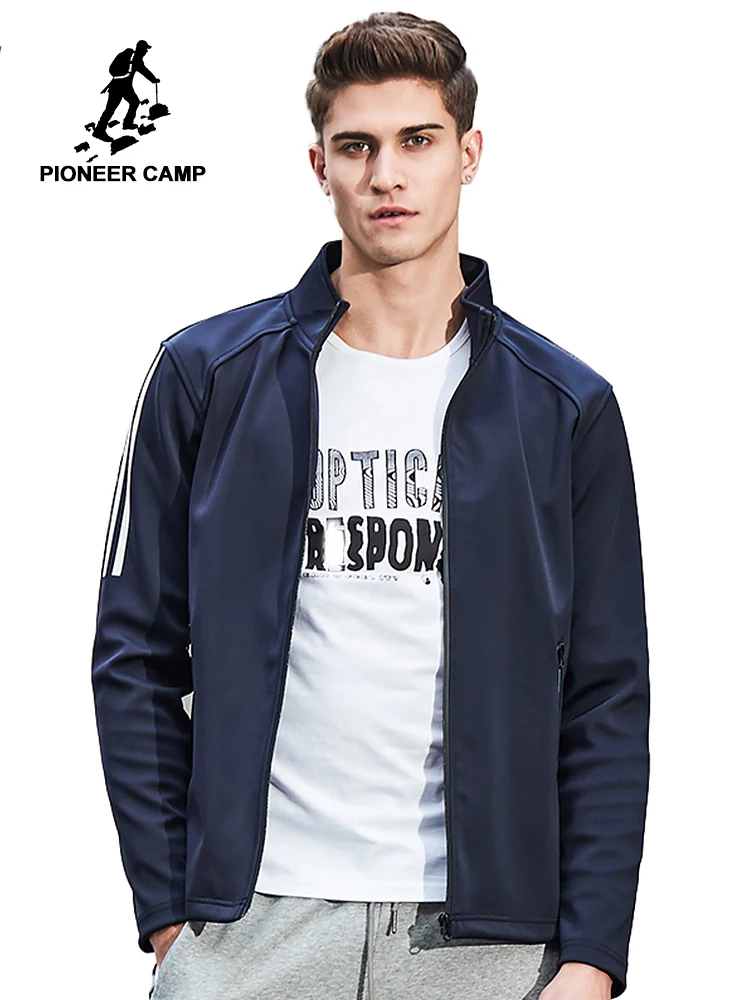 Мужская куртка Pioneer Camp Весенняя повседневная на молнии 677185|outerwear men|coated stainless steel
