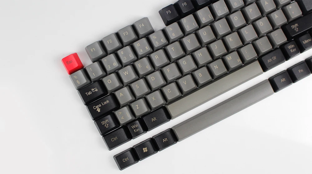 Топ печатных pbt keycaps нордическая раскладка iso oem профиль для usb игровая механическая клавиатура