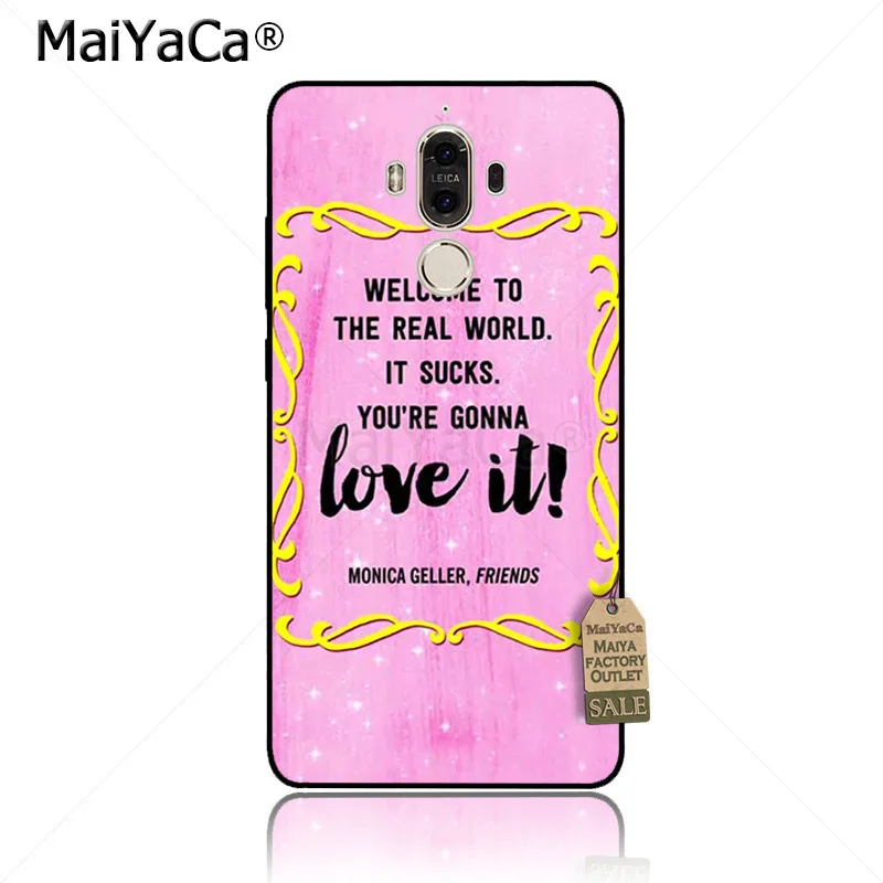 Чехол для телефона MaiYaCa Monica's peefole с дверной рамой друзьями ТВ шоу Sitcom Huawei p20 pro p9 p10