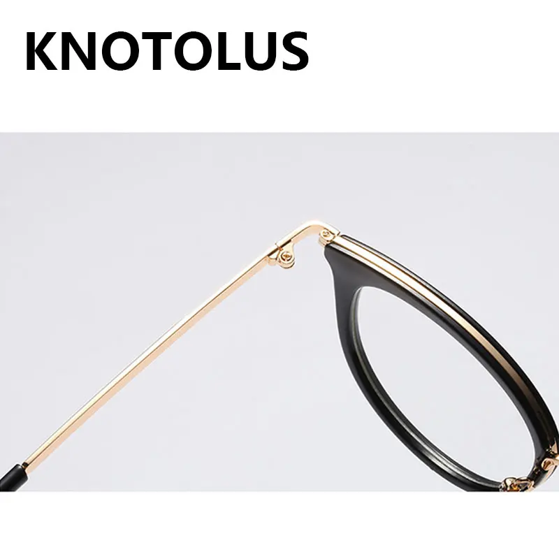Knotolus дамы CatEye оправ для Для женщин металлические ножки UV400 дизайнер оптические