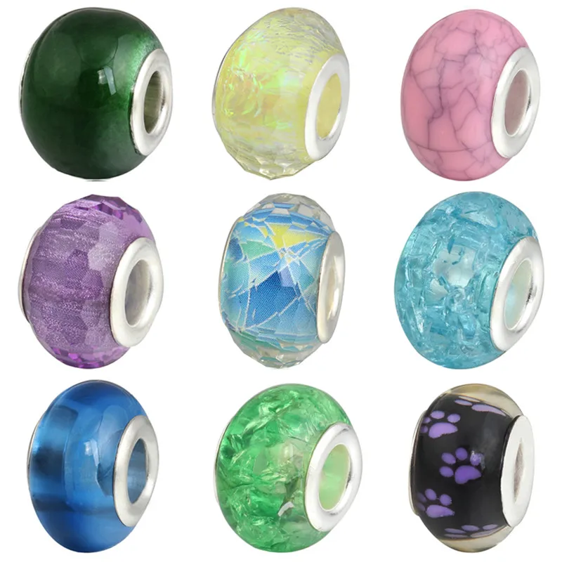 Hot Sale Murano Food Flower Color Resin Beads Fit Original Charms Bracelets Women Making Jewelry Valentine's Day Gifts Berloques |