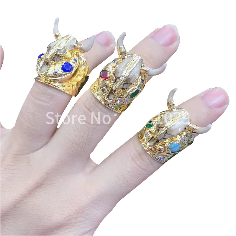 New fashion simple atmosphere pure handmade Ox-Head rings and women's jewelry | Украшения и аксессуары