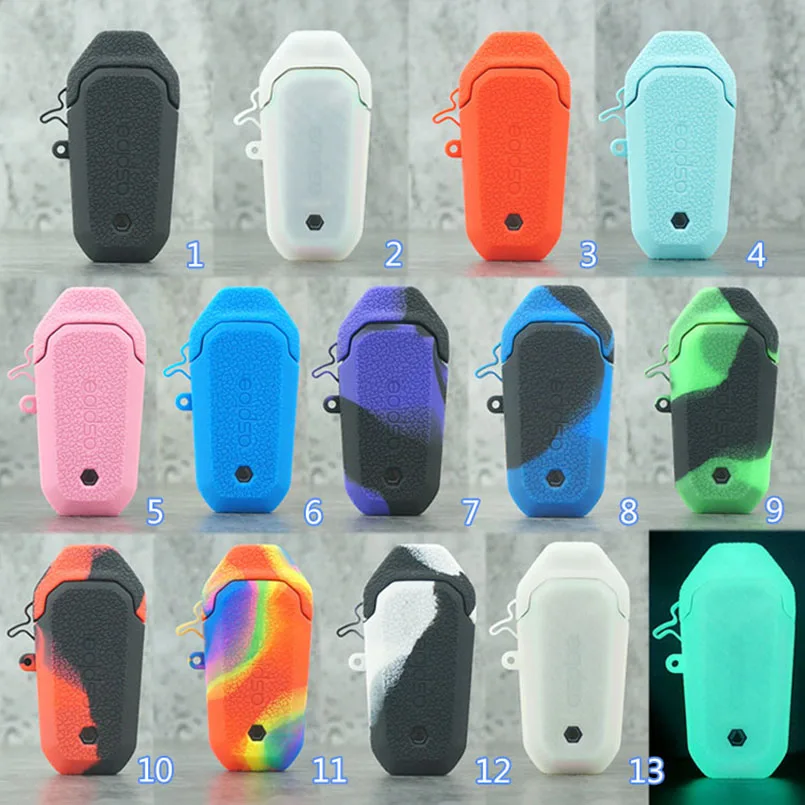 favor color tell us 10 шт. чехол для кожи резиновый чехол для Aspire AVP Замена Pod Защитная силиконовая текстура кожи Защитная обертка противоскользящая прочная g - Цвет: favor color tell us