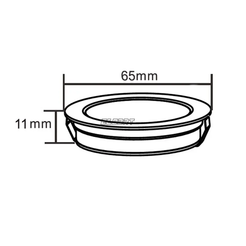 Кухонный Светильник с круглым поверхностным креплением алюминиевый