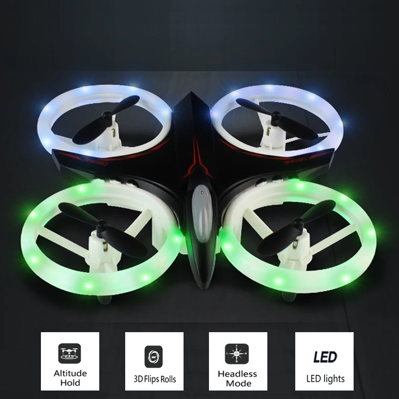 INKPOT светодиодный мини Drone Карманный Headless режим RC пульт дистанционного управления