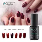 Inagla 8 мл Покраска ногтей цвет красного вина солнцезащитные очки 