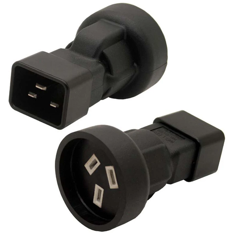 

10pcs IEC 320 C20 to AU Australia China New Zealand 3pin Female Power Adapter for PDU UPS Adaptor Electrical Socket Plug