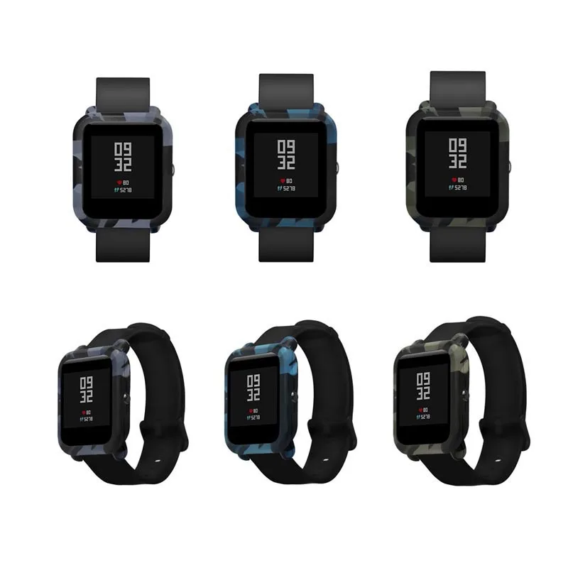 Тонкий силиконовый чехол с рамкой защитный чехол-бампер для Huami Amazfit Bip Younth Watch HSJ-19