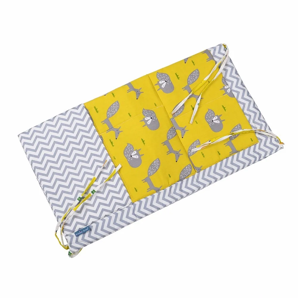 Подвесная сумка для детской кроватки брендовый хлопковый органайзер 60*50 см