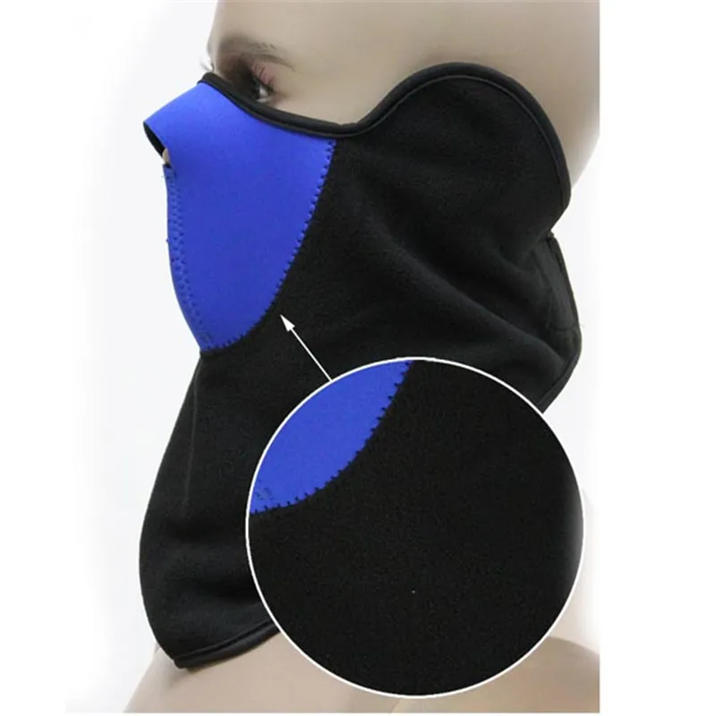 2017 Горячая Распродажа синяя Неопреновая Шея теплая маска для лица вуаль уличный