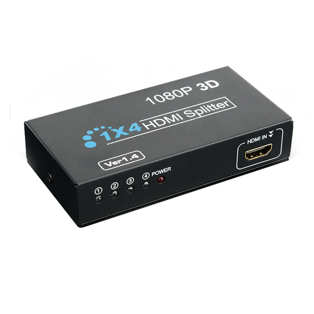 

1*4 HDMI Connector 1 In 4 out 3D 1080P HDMI adapter Full HD HDMI Switch Switcher Splitter for XBOX DVD PS3 PS4 Projector