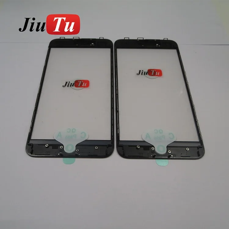 Оригинальное внешнее стекло со средней рамкой + OCA Flim для iPhone 7 8P 7P 8GCracked LCD Repair Fix JiuTu