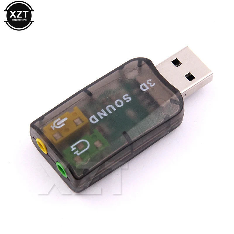 Профессиональный микрофон 3 5 мм разъем USB для 3D Аудио внешняя звуковая карта