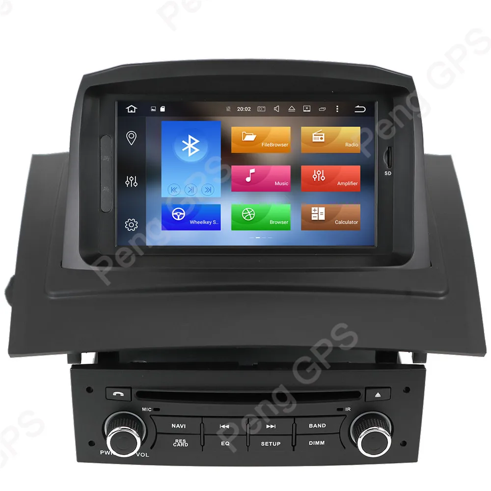 Android 9,0 Восьмиядерный 2 Din автомобильный радиоприемник для Renault Megane 2 Fluence 2002-2008 gps навигация CD DVD плеер FM Bluetooth головное устройство