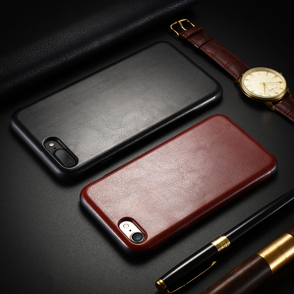 FLOVEME Retro Leather Protective Case For iPhone 7 6 Plus Crazy Horse Phone Cases 6s CoverPhone Accessories |