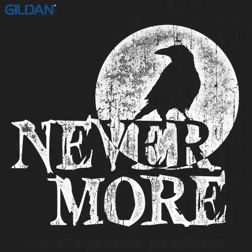 Костюмы Топы битник Мода Для мужчин s Nevermore Футболка-8 мяч оригинальные футболки