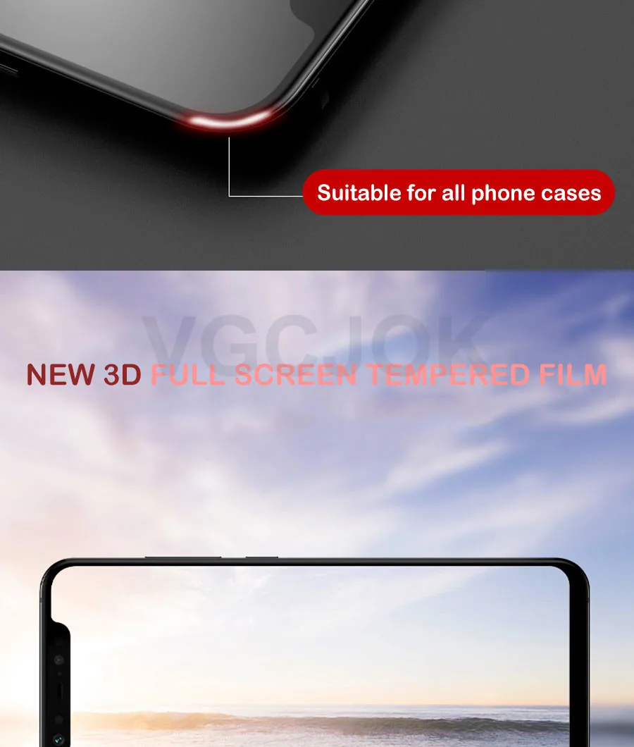 3D Защитное стекло для Xiaomi mi 8 Lite SE mi 6X6 5 5X 5C 5S Plus mi A2 A1 Note 3 Защитная пленка из закаленного стекла