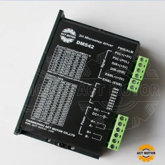 3 оси Nema 23 шаговый двигатель 425oz-in и драйвер 4.2A 128 микроступенчатая мельница