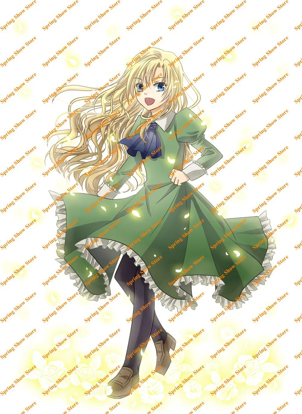 IB Heroine Mary Длинное Зеленое Платье Аниме униформа косплей костюм|cosplay costume|anime