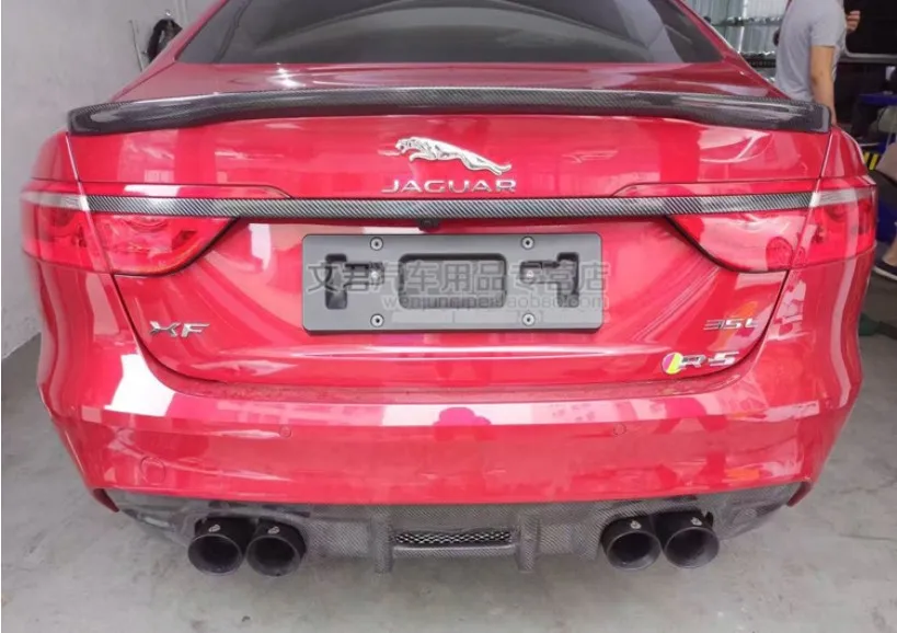 

Спойлер из углеродного волокна для Jaguar XF 2016, 2017, 2018, 2019, высокое качество, заднее крыло, автомобильные аксессуары