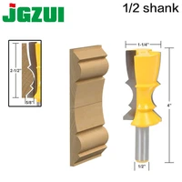1pcs 12 shank 12mm shank large reversible crown molding router bit line knife tenon cutter for woodworking tools