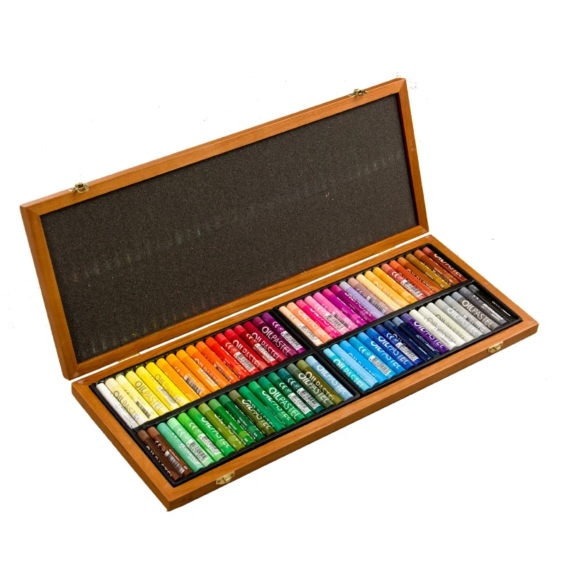 MUNGYO 72 color fine wooden box in the thick crayon children graffiti dedicated oil painting stick