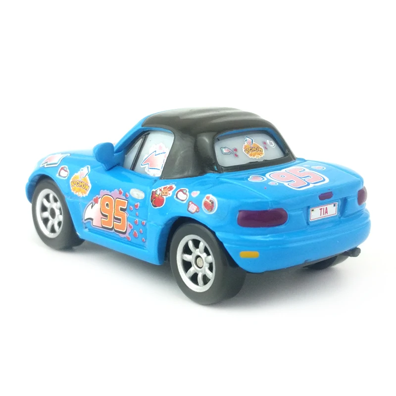 Disney Pixar Тачки Dinoco McQueen фанат фаната металлическая литая Игрушечная машина 1:55