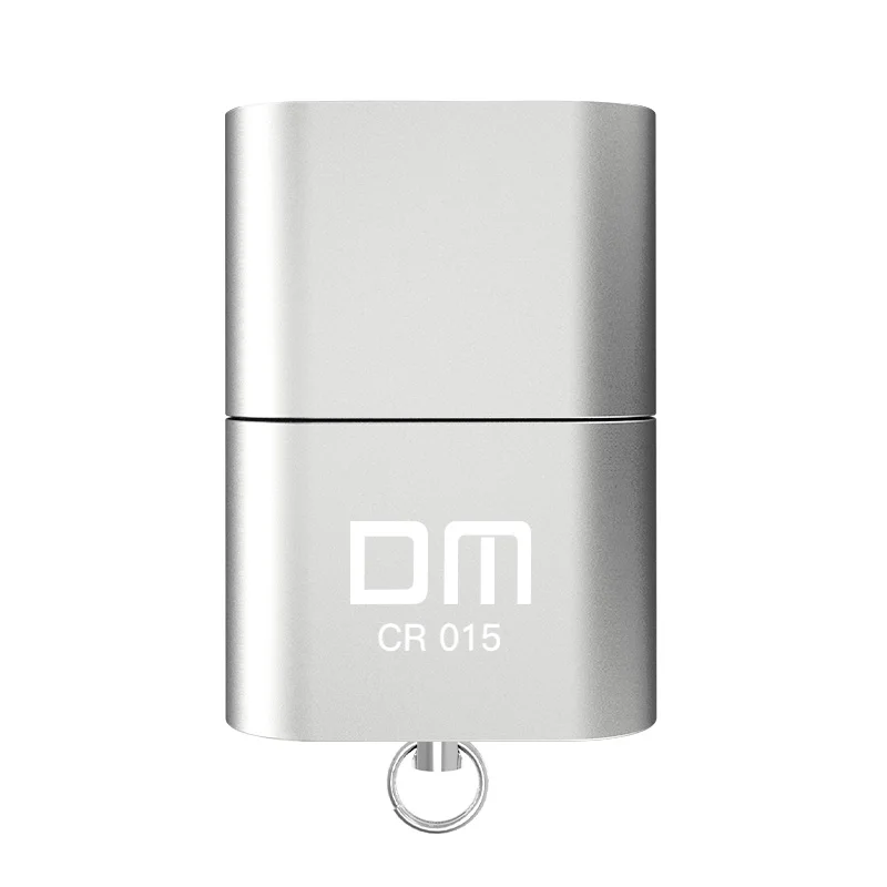 Silver DM CR015 кард-ридер с инновационным слотом для карт TF смените кард-ридер в usb флеш-накопитель для компьютера или автомобиля - Цвет: Silver